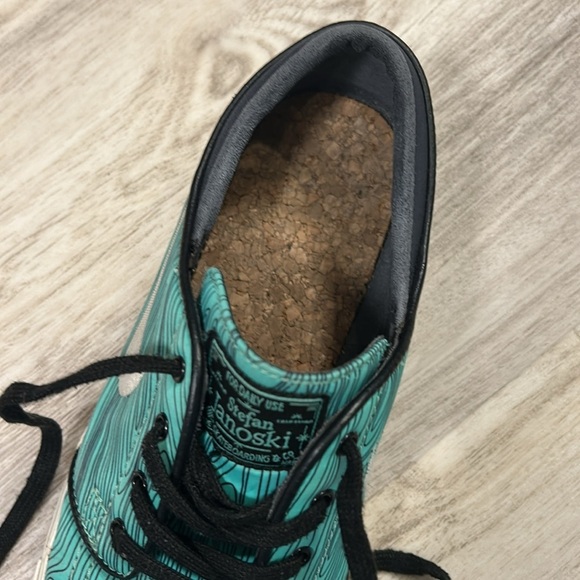 Nike Skateboarding SB Zoom Stefan Janoski Skate Shoes Wood Grain Mint 652975-301 - Picture 8 of 10